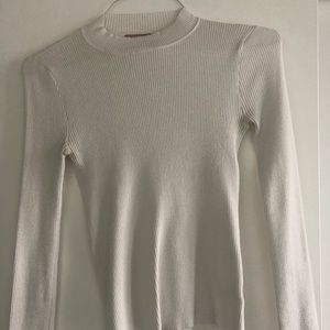 White Long Sleeve Turtleneck
